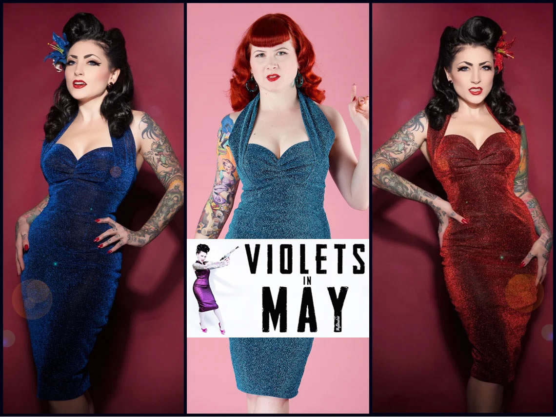 Violets in May - Vintage Pin-up Rockabilly Inspired Fashions on